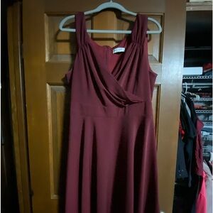 Burgundy Cocktail dress